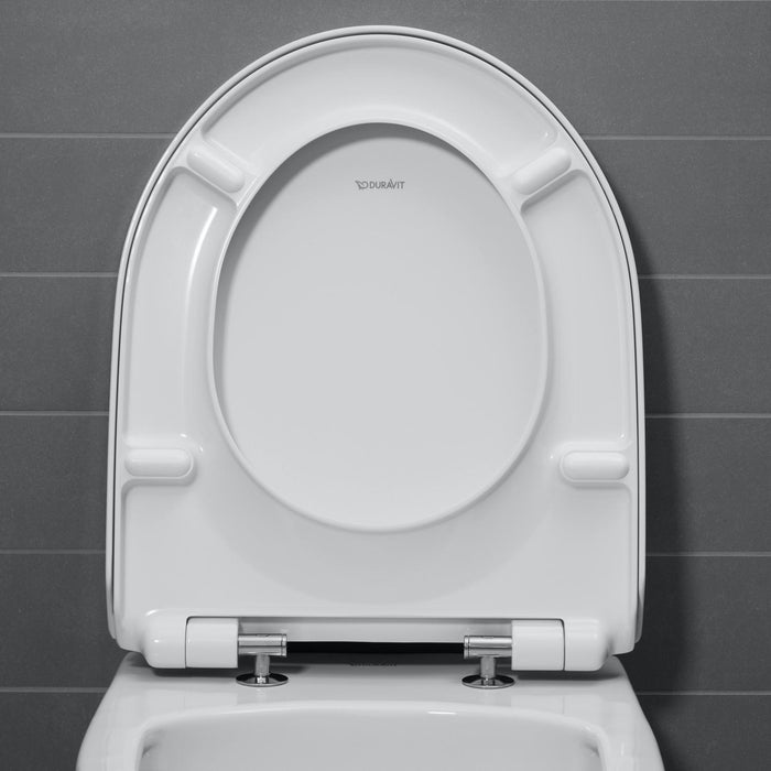 Duravit 0020790000 No.1 Slow-Close Toilet Seat with Cover for 256209 and 218209 Toilets