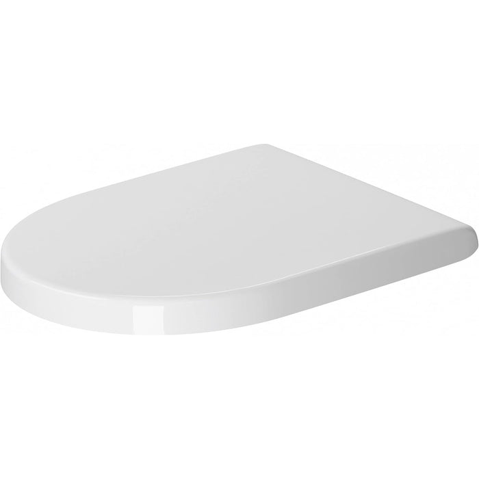 Duravit 0063810000 Rounded Toilet Seat with Cover - White, Design by Philippe Starck