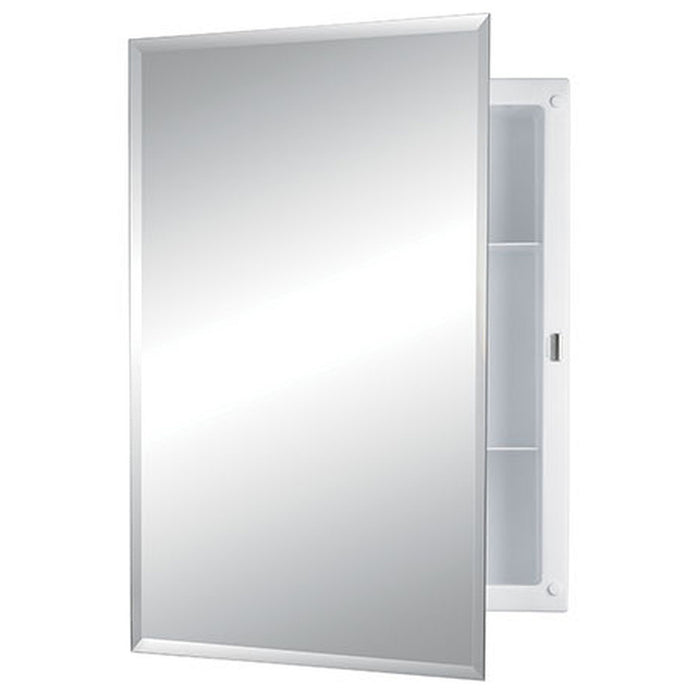Rangaire Jensen 1453ADJ Horizon Frameless 16x20" Recessed Medicine Cabinet with Mirror Door and 2 Adjustable Shelves