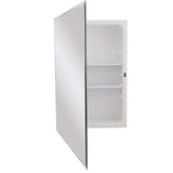Rangaire Jensen 1459 Horizon Recess Mount 16" x 26" Medicine Cabinet with Mirrored Door and 2 Shelves