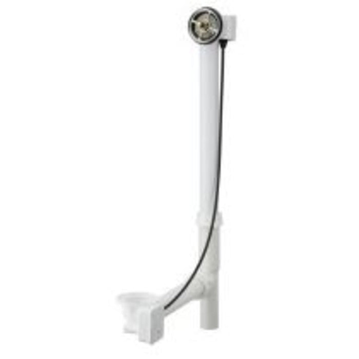 Geberit TurnControl 12" - 16" Plastic Tub Waste with 17" Cable - less Trim Kit