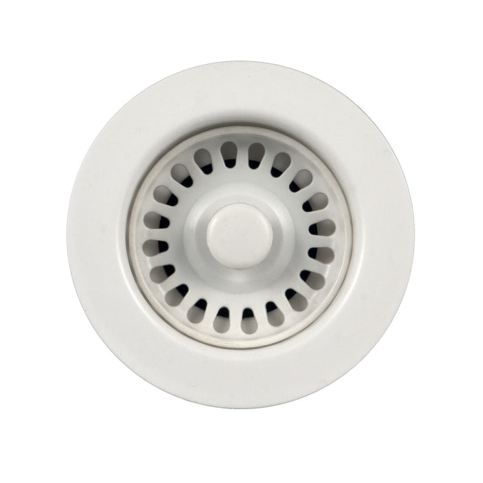 Houzer 190-9261 3-1/2" Basket Strainer in Polar White