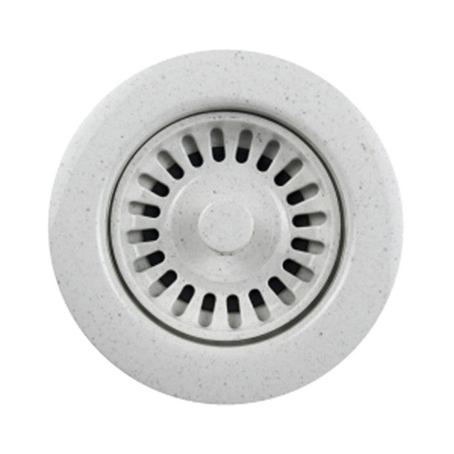 Houzer 190-9566 3-1/2" Basket Strainer in Granite White