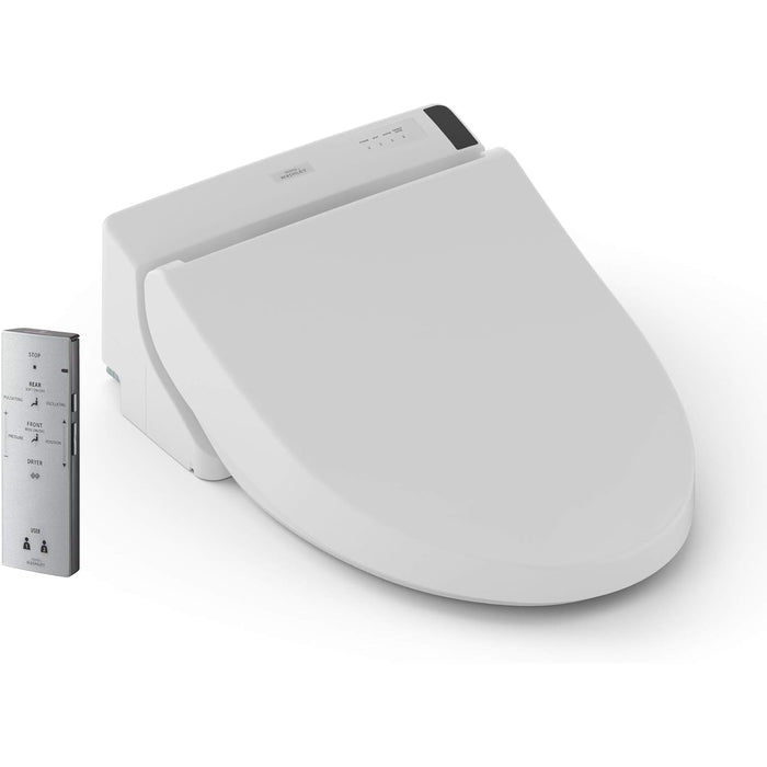 TOTO SW2043R#01 C200 Rounded Washlet - Bidet Heated Toilet Seat with Air Dryer, Cotton White
