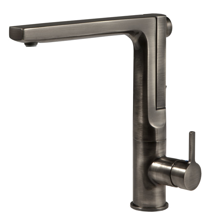 Houzer ASCPU-460-PW Ascend Series Single Handle Pull-Out Kitchen Faucet