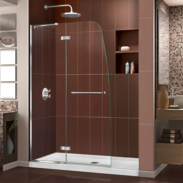 DreamLine SHDR-3445720-01 Aqua Ultra 45"W x 72"H Frameless Hinged Shower Door in Chrome - Bath4All