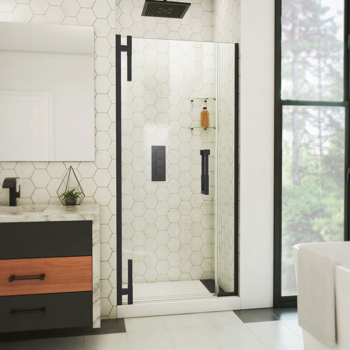 DreamLine SDAD365720VXX09 Ascend Frameless Pivot Shower Door in Satin Black