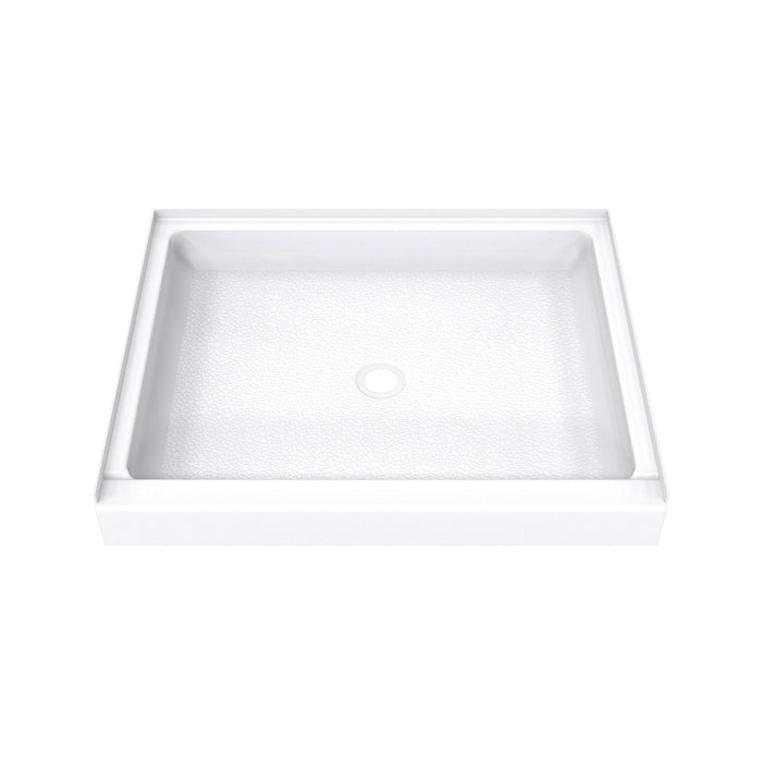DreamLine B1DS4234XXC0001 DreamStone Center Drain Single Threshold Shower Base in White