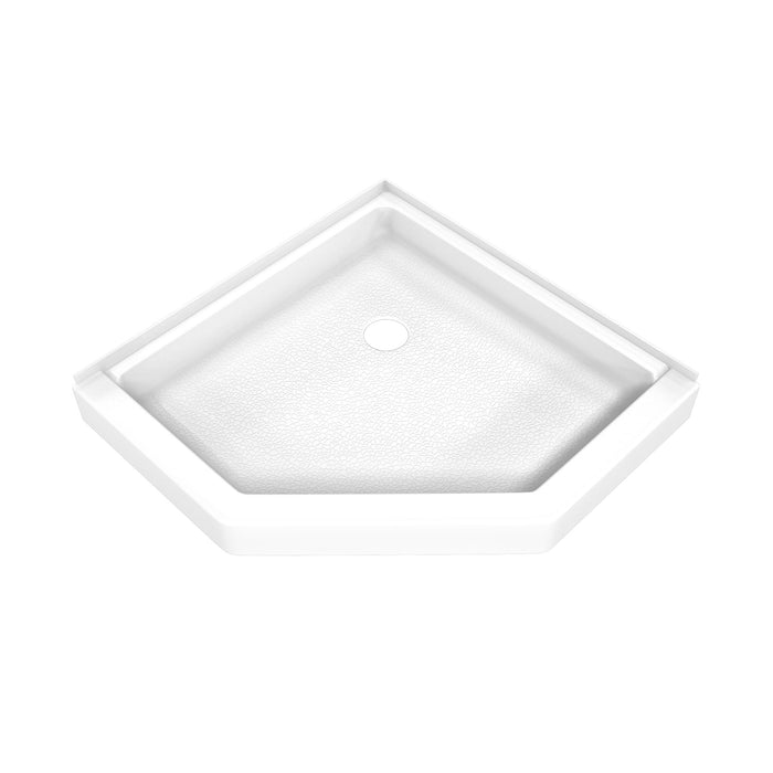 DreamLine B3DS3838XXC0001 DreamStone Corner Drain Neo-Angle Shower Base in White