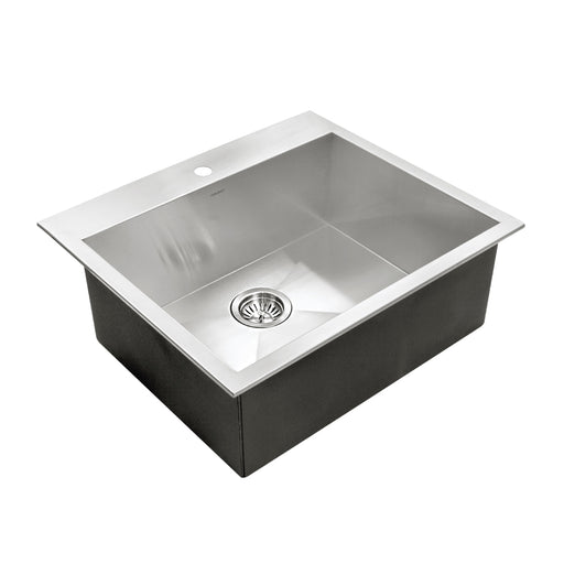 Houzer BCS-2522 Bellus 25" Stainless Steel Drop-in Topmount 1-Hole Single Bowl Kitchen Sink