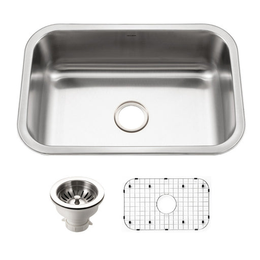 Houzer BSS-2700 Belleo 27" Stainless Steel Drop-in Topmount Single Bowl Kitchen Sink