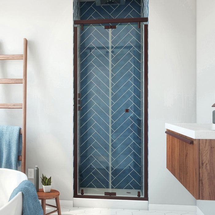 DreamLine SHDR-4532741-06 Butterfly-S 30-31 1/2" W x 74" H Semi-Frameless Sliding Bi-Fold Shower Door in Oil Rubbed Bronze