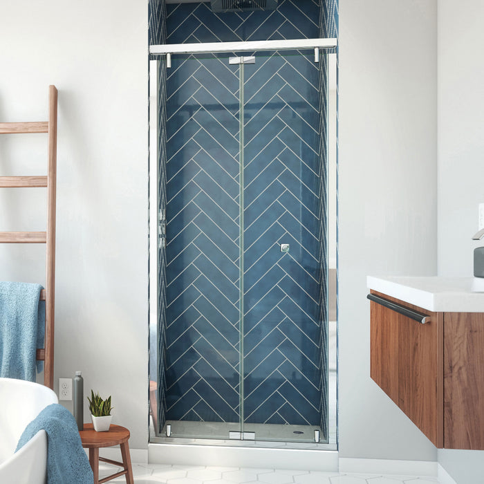 DreamLine SHDR-4536741-01 Butterfly-S 34-35 1/2" W x 74" H Semi-Frameless Sliding Bi-Fold Shower Door in Chrome