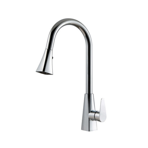 Houzer CAT-172-PC Catori Series Polished Chrome Single Handle Pull-Out Kitchen Faucet