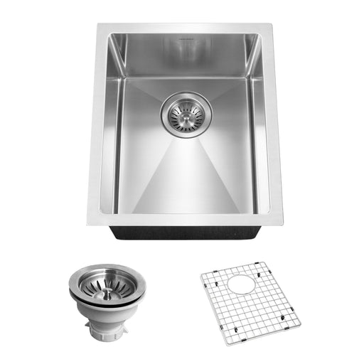 Houzer CNB-1200 Savior 12" Stainless Steel Undermount Kitchen Bar Sink