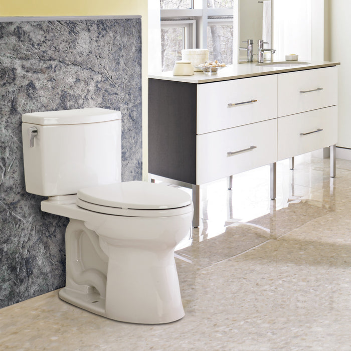 TOTO CST454CEFG#01 Drake II Universal Height Two-Piece Toilet with Left Hand Lever
