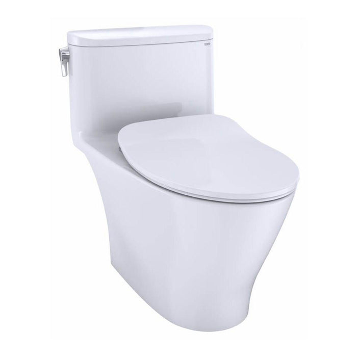 TOTO CST642CUFGAT40#01 Nexus 1.0 GPF One Piece Elongated Universal Height Toilet with Tornado Flush - Less Seat