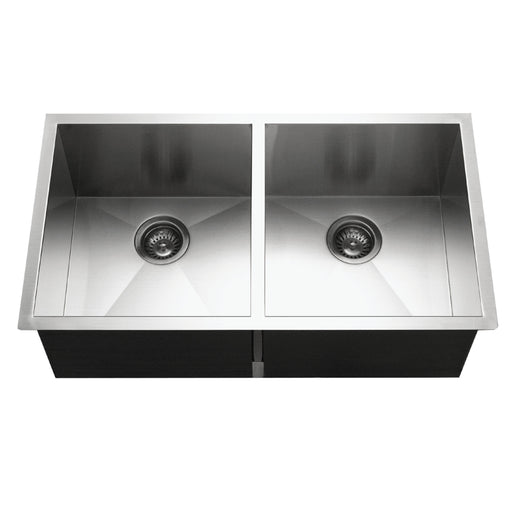 Houzer CTD-3350 Contempo 33" Undermount 50/50 Double Bowl Kitchen Sink