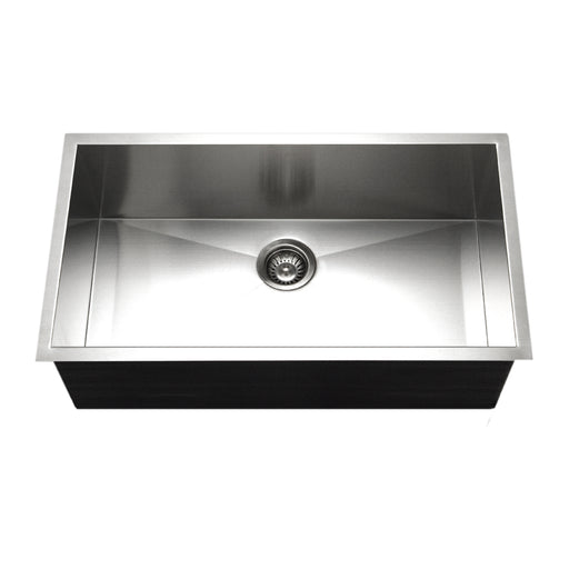 Houzer CTG-3200 Contempo 32" Stainless Steel Undermount Single Bowl Kitchen Sink