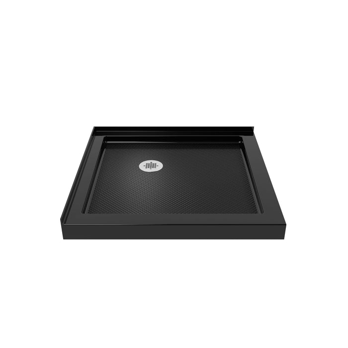 DreamLine DLT-1032320-88 SlimLine 32"D x 32"W x 2 3/4"H Corner Drain Double Threshold Shower Base in Black