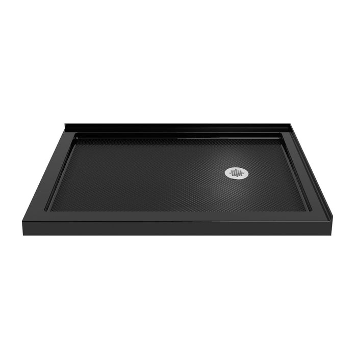 DreamLine DLT-1036542-88 SlimLine 36"D x 54"W x 2 3/4"H Right Drain Double Threshold Shower Base in Black