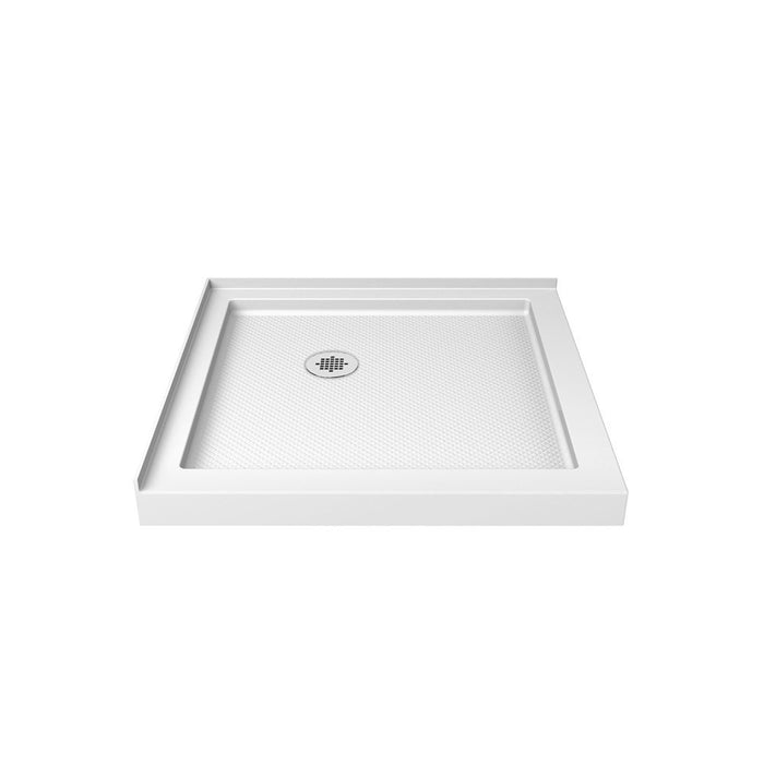 DreamLine DLT-1042420 SlimLine 42"D x 42"W x 2 3/4"H Double Threshold Shower Base in White
