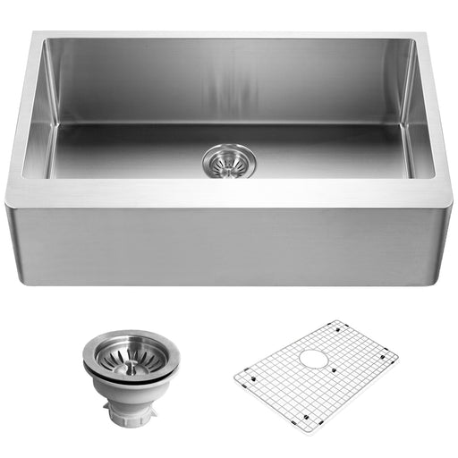 Houzer ENG-3320 Epicure 33" Stainless Steel Apron Front Single Bowl Kitchen Sink