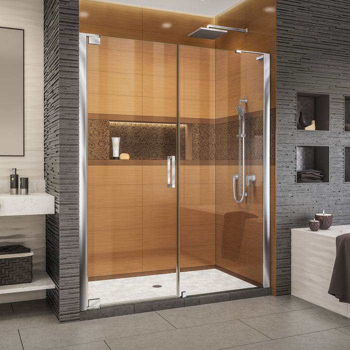 DreamLine SHDR-4327300-01 Elegance-LS 55 - 57"W x 72"H Frameless Pivot Shower Door in Chrome