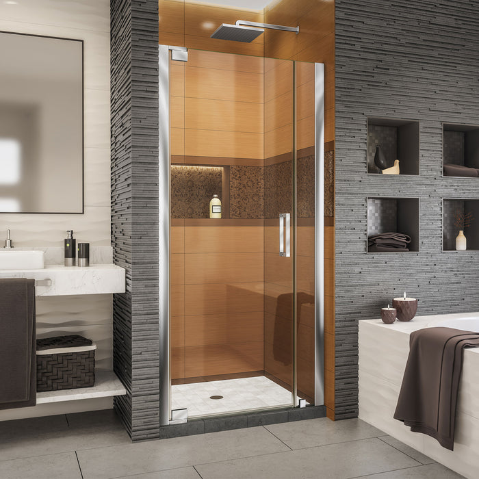 DreamLine SHDR-4325060-01 Elegance-LS 29 1/4 - 31 1/4"W x 72"H Frameless Pivot Shower Door in Chrome