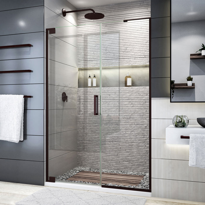 DreamLine SHDR-444622-06 Elegance Plus 46-46 3/4"W x 72"H Frameless Pivot Shower Door in Oil Rubbed Bronze
