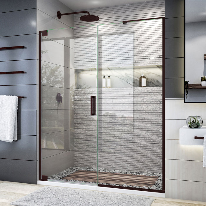 DreamLine SHDR-4458305-06 Elegance Plus 58-58 3/4"W x 72"H Frameless Pivot Shower Door in Oil Rubbed Bronze