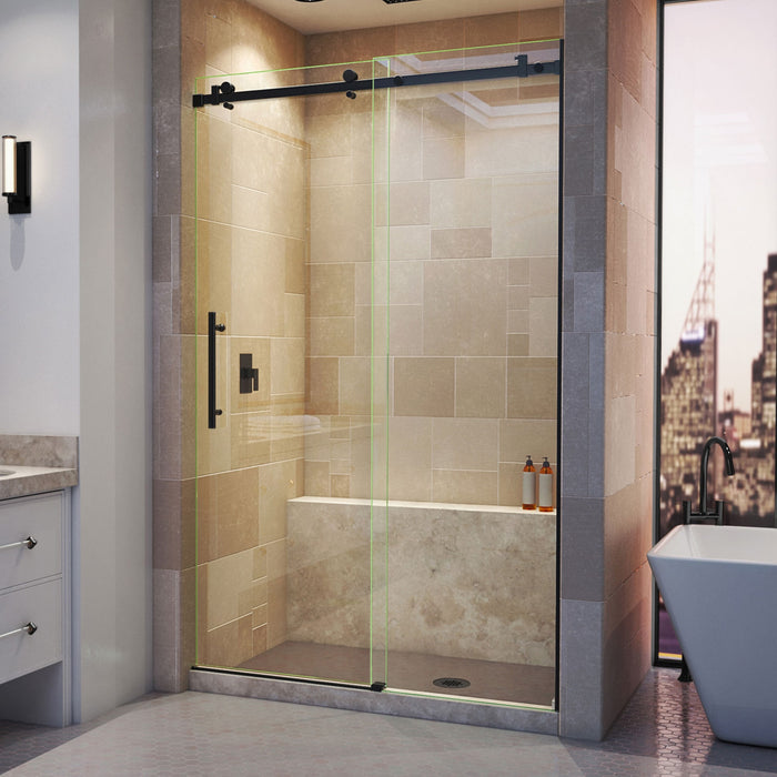 DreamLine SHDR-64487610-09 Enigma Air 44-48" W x 76" H Frameless Sliding Shower Door in Satin Black
