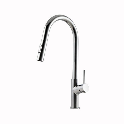 Houzer KEV-151-PC Kevali Series Polished Chrome Single Handle Pull-Down Kitchen Faucet