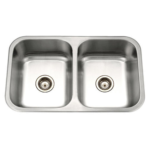 Houzer MGD-3120-1 Medallion Gourmet 31" Undermount 50/50 Double Bowl Kitchen Sink