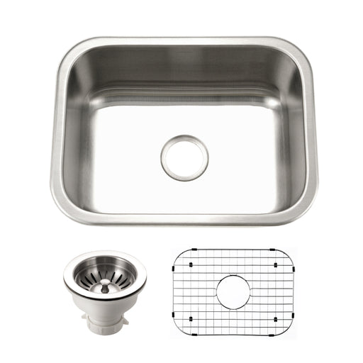 Houzer MS-2309-C Medallion Classic 23" Undermount Single Bowl Kitchen Sink