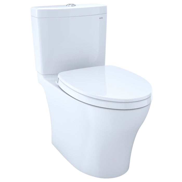 TOTO MS446124CEMFGN#01 Aquia IV Dual Flush Two-Piece Universal Height Toilet with Washlet+ Connection and Seat