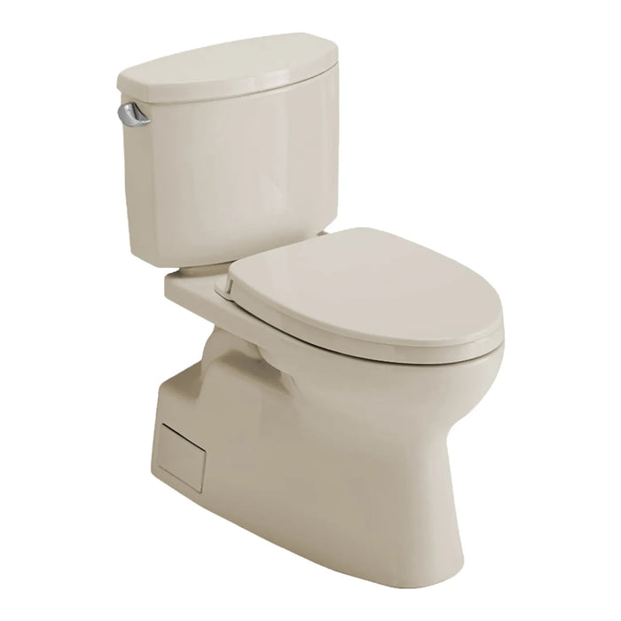 TOTO MS474124CEFG#03 Vespin II Two-Piece Elongated 1.28 GPF Universal Height Toilet with Seat, Washlet+ in Bone Finish