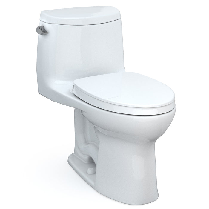 TOTO MS604124CEFG#01 UltraMax II One-Piece Elongated Universal Height Toilet with SoftClose Seat, Cotton White