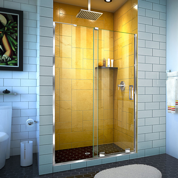 DreamLine SHDR-1948724-01 Mirage-Z 44-48"W x 72"H Frameless Sliding Shower Door in Chrome