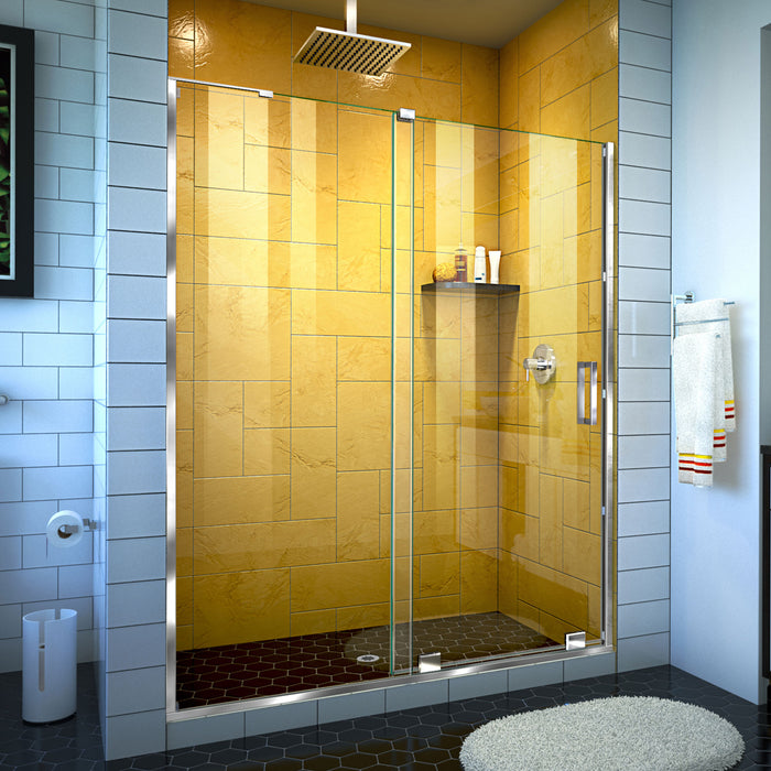 DreamLine SHDR-1954724-01 Mirage-Z 50-54"W x 72"H Frameless Sliding Shower Door in Chrome