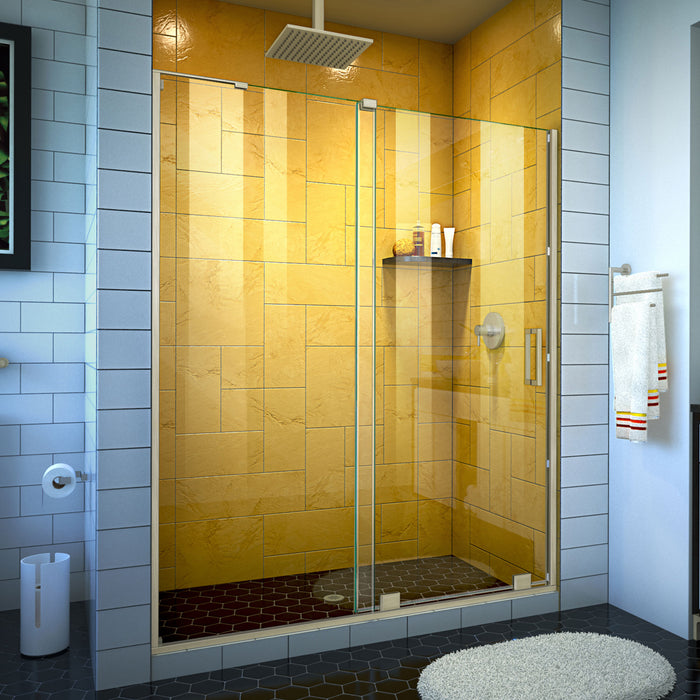DreamLine SHDR-1954724-04 Mirage-Z 50-54"W x 72"H Frameless Sliding Shower Door in Brushed Nickel