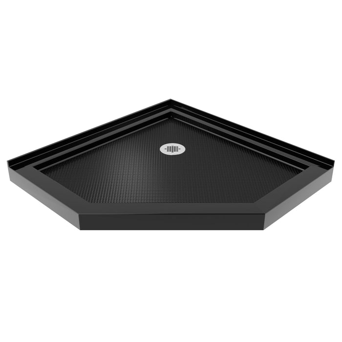 DreamLine DLT-2036360-88 SlimLine 36"D x 36"W x 2 3/4"H Corner Drain Neo-Angle Shower Base in Black