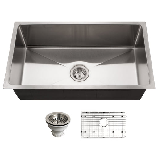 Houzer NOG-4150-1 Nouvelle 31" Undermount Single Bowl Kitchen Sink