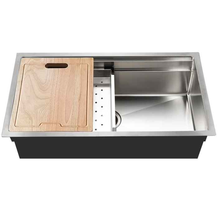 Houzer NVS-5200 32" Novus Undermount Dual Platform Workstation Kitchen Sink