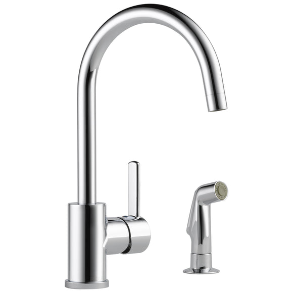 Peerless P199152LF Precept Single Handle Kitchen Faucet with Side Spray in Chrome