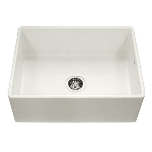 Houzer PTS-4100 BQ Platus 30" Biscuit Fireclay Apron Front Farmhouse Single Bowl Kitchen Sink