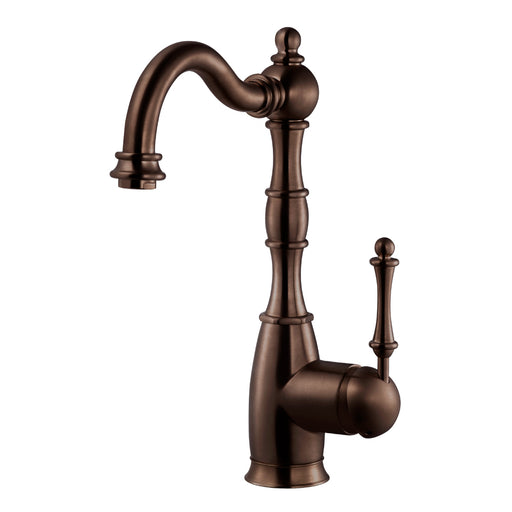 Houzer REGBA-160-OB Regal Series Oil Rubbed Bronze Solid Brass Single Handle Kitchen Faucet