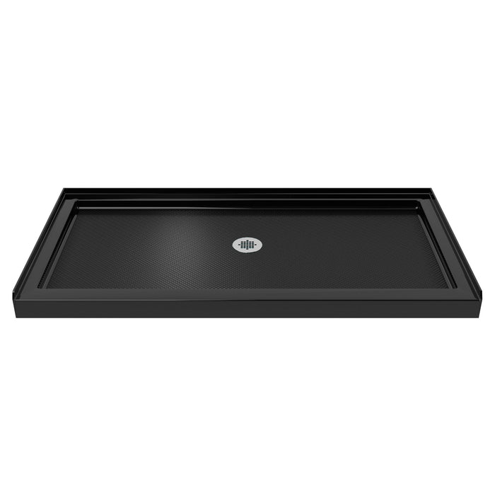 DreamLine DLT-1136600-88 SlimLine 36"D x 60"W x 2 3/4"H Center Drain Single Threshold Shower Base in Black