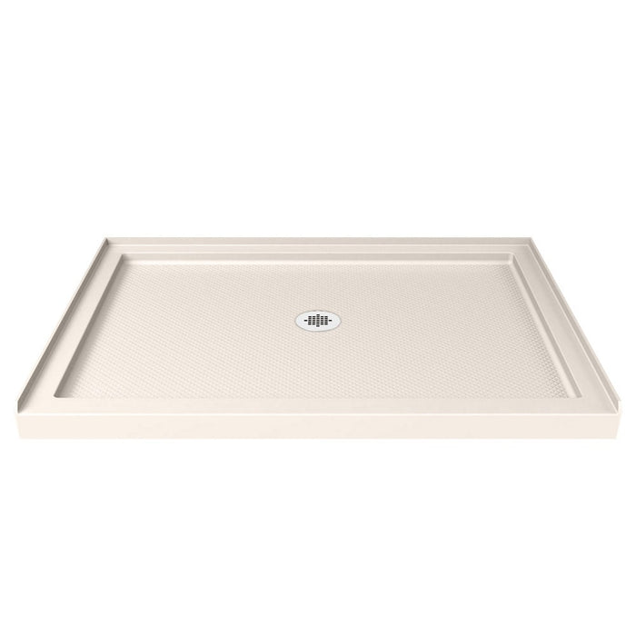 DreamLine DLT-1136480-22 SlimLine 36"D x 48"W x 2 3/4"H Center Drain Single Threshold Shower Base in Biscuit