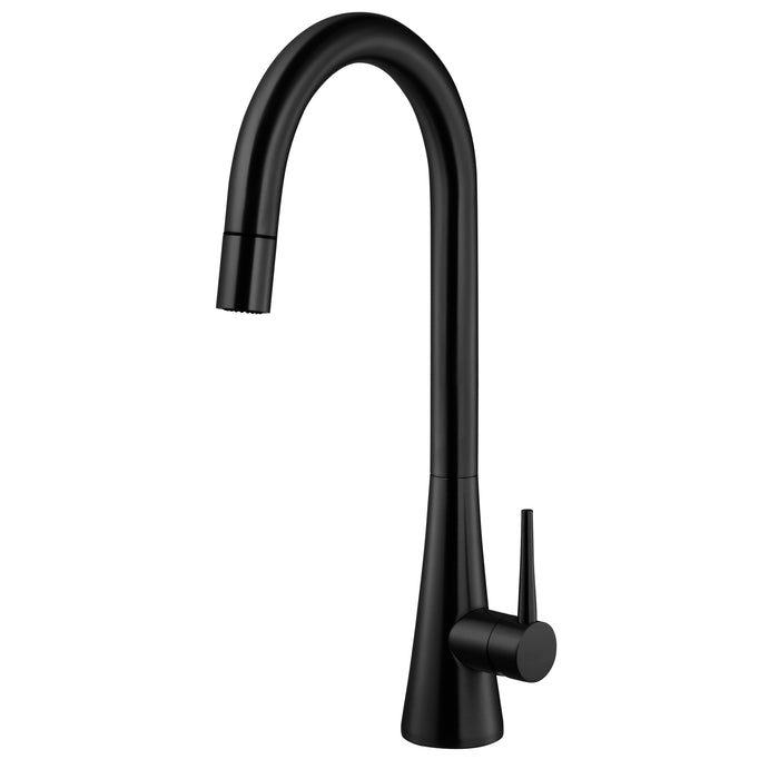 Houzer SOMPD-669-MB Soma Series Matte Black Single Handle Pull-Down Kitchen Faucet